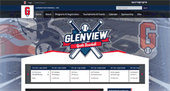 Desktop Screenshot of glenviewyouthbaseball.com