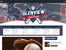 Tablet Screenshot of glenviewyouthbaseball.com